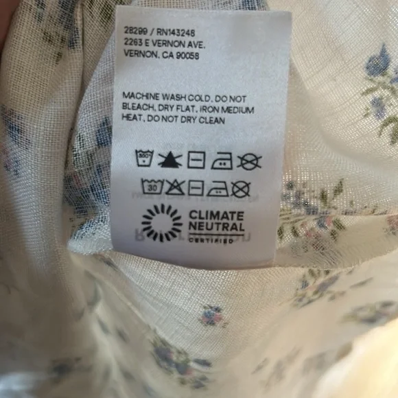 Reformation Tagliatelle Floral-print Linen Midi Dress - Picture 9 of 10